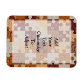 Puzzle aus Holz Magnet (Horizontal)