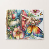 Puzzle aus Märchen mit einem Puzzle aus Märchenfar (Horizontal)