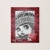 Puzzle aus personalisiertem, Vintagem Foto (Vertikal)