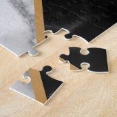 Puzzle aus schwarzem und weißem Marmor - Ihr Brief (Seite)