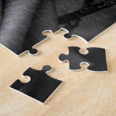 Puzzle aus schwarzem und weißem Rosenblumen (Seite)