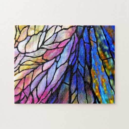 Puzzle aus verkettetem Glas im Tiffany-Stil (Horizontal)