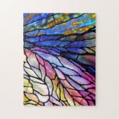 Puzzle aus verkettetem Glas im Tiffany-Stil (Vertikal)