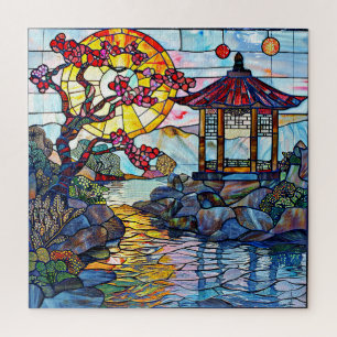 Puzzle aus verkleidetem Glas