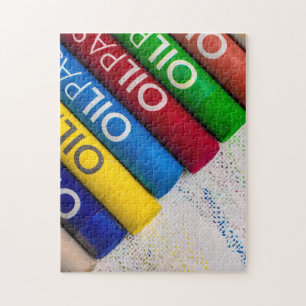 Puzzle aus verschiedenen pastellfarbenen Krebsen