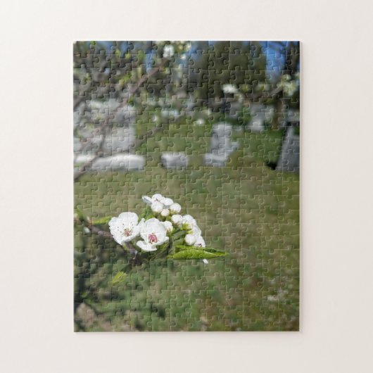 Puzzle aus weißem Foto (Vertikal)