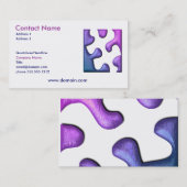 Puzzle-Ausschnitt-Visitenkarte Visitenkarte (Vorne/Hinten)