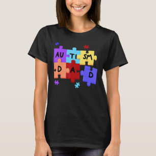 Puzzle Autism Piece Awareness Autism Support Dad M T-Shirt