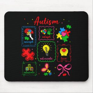 Puzzle Autismus-Band Autismus-Bewusstsein Männer F Mousepad