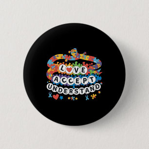 Puzzle Autismus Bewusstsein Freundschaft Bracelet  Button