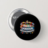 Puzzle Autismus Bewusstsein Freundschaft Bracelet Button (Vorne & Hinten)