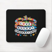Puzzle Autismus Bewusstsein Freundschaft Bracelet Mousepad (Mit Mouse)