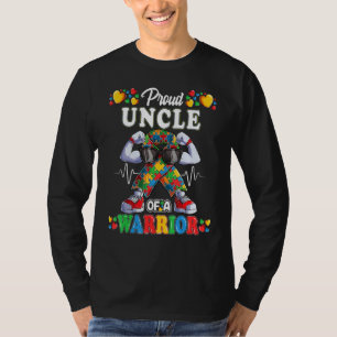 Puzzle autistischer Ribbon Onkel Autismus Bewussts T-Shirt