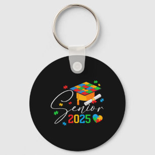 Puzzle Autistischer Senior 2025 Autismus Abschluss Schlüsselanhänger