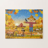 Puzzle Autumn Scarecrow Jigsaw (Horizontal)