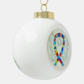 Puzzle Awareness Ribbon Guardian Angel Ornamente (Links)