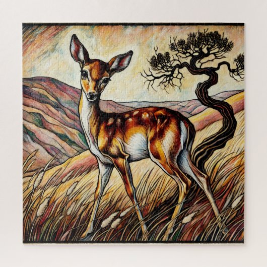 Puzzle Baby Deer 600 Stück (Vertikal)