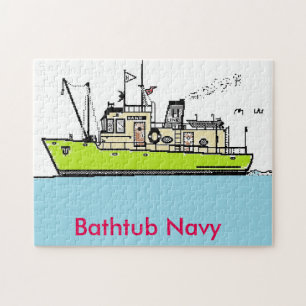 Puzzle, Badewanne, Marine Puzzle