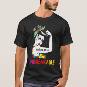 Puzzle-Bandana Autism Mom Unzerbrechliches Bewusst T-Shirt