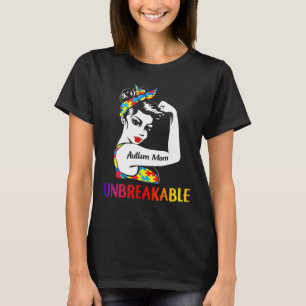 Puzzle Bandana Autismus Mama Unzerbrechliche Bewus T-Shirt