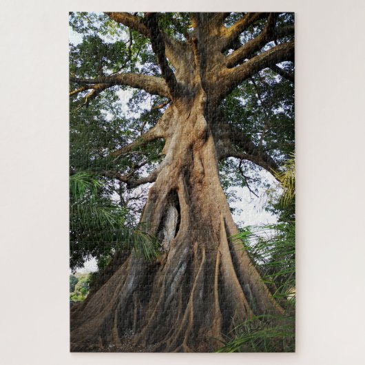 Puzzle Baum in Afrika (Vertikal)