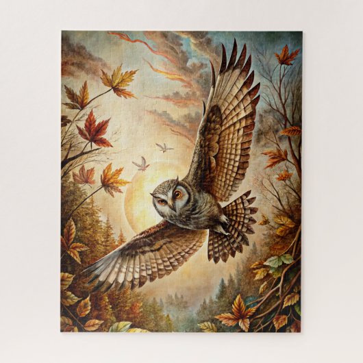 Puzzle bei Herbst-Wald (Vertikal)