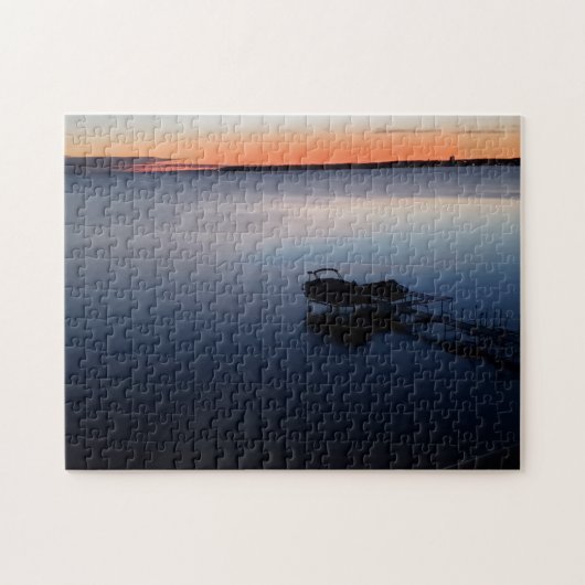 Puzzle beim Angeln von Wasser in der Landschaft (Horizontal)