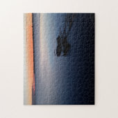 Puzzle beim Angeln von Wasser in der Landschaft (Vertikal)