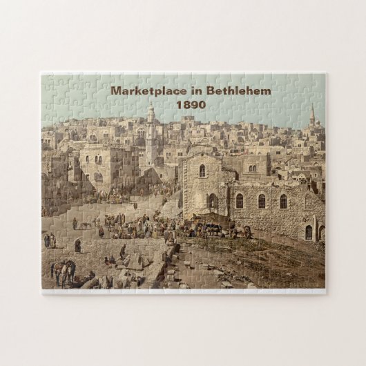 Puzzle: Bethlehem im Heiligen Land, 1890 Puzzle (Horizontal)