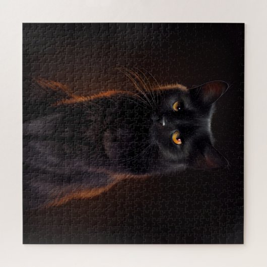 Puzzle Black Cat (Horizontal)