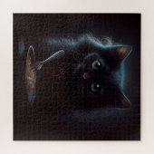 Puzzle Black Cat (Horizontal)
