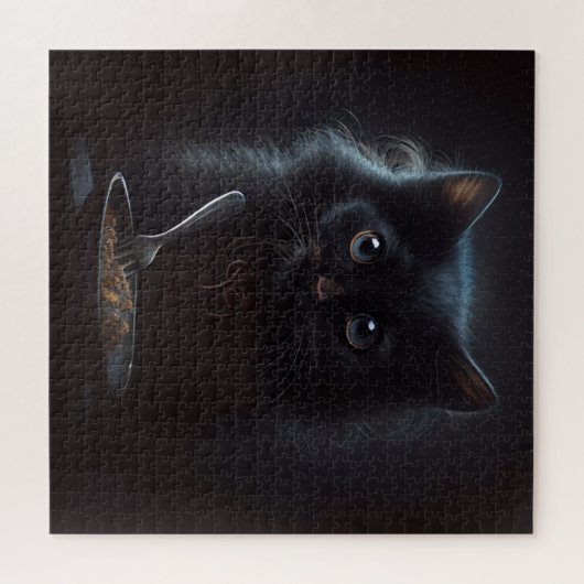 Puzzle Black Cat (Horizontal)