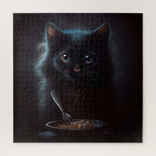 Puzzle Black Cat