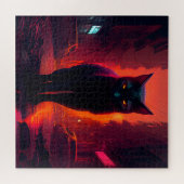 Puzzle Black Cat (Horizontal)