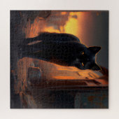 Puzzle Black Cat (Horizontal)