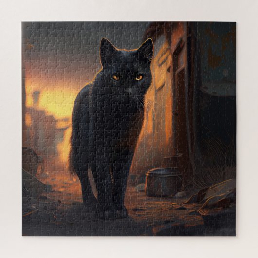 Puzzle Black Cat (Vertikal)