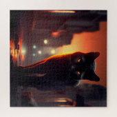 Puzzle Black Cat (Horizontal)