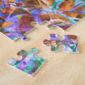 Puzzle Blumen Abstract Bleiglasfenster (Seite)