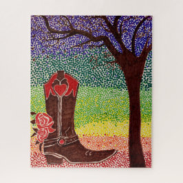 Puzzle - Boot und Baum