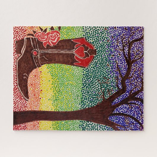 Puzzle - Boot und Baum (Horizontal)