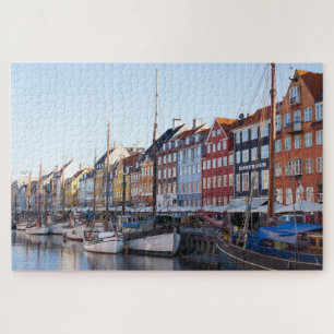 Puzzle - Boote auf dem Kanal Kopenhagen Dänemark