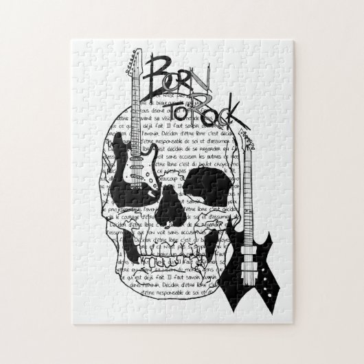 Puzzle „Born to Rock " (Vertikal)