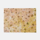 Puzzle Butterflies und Daisies-Browns von STaylor Fußmatte (Vorderseite)
