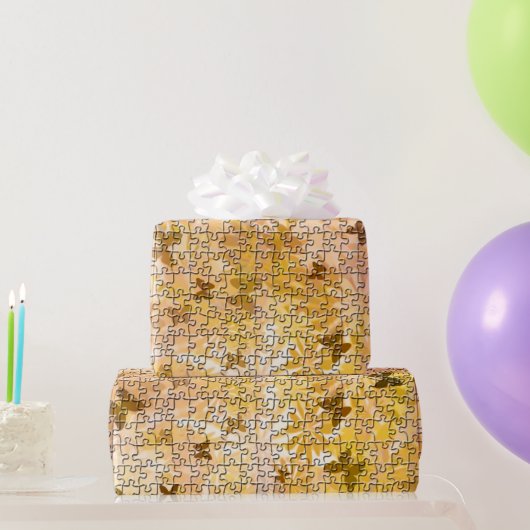 Puzzle Butterflies und Daisies-Browns von STaylor Geschenkpapier (Partygeschenke)