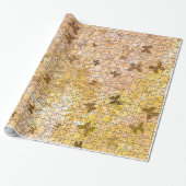 Puzzle Butterflies und Daisies-Browns von STaylor Geschenkpapier (Ungerollt)