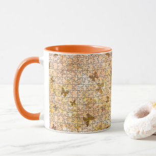 Puzzle Butterflies und Daisies-Browns von STaylor Tasse