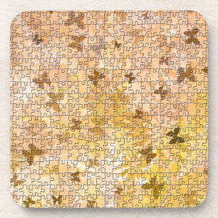 Puzzle Butterflies und Daisies-Browns von STaylor Untersetzer