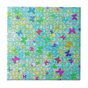 Puzzle Butterflies und Daisies-Colorful von ST. Ay Fliese
