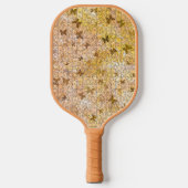 Puzzle Butterflies und Daisies von Shirley Taylor Pickleball Schläger (Vorderseite)