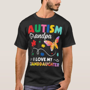 Puzzle Butterfly Autismus Opa I Liebe mein Großvat T-Shirt
